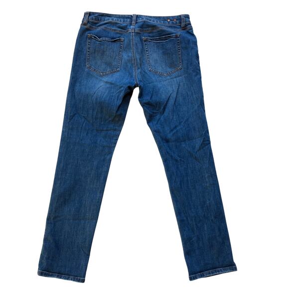 CAbi Slim Boyfriend Jean Size 8 Straight Leg Medium Wash - Picture 3 of 6